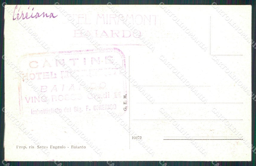 Imperia Baiardo cartolina MT3880 – retro