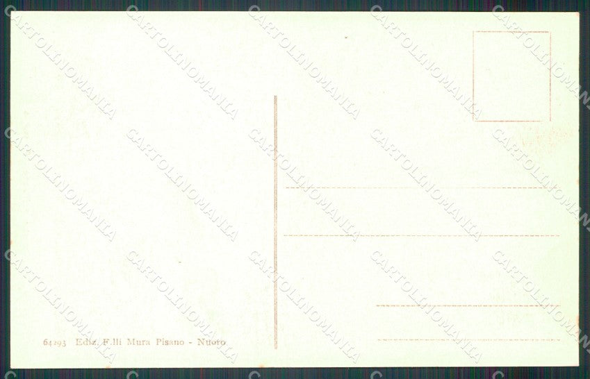 Nuoro città Costumi cartolina MT3890 – retro