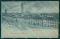 Milano Monza Piazza Mercato Chiaro di Luna cartolina MT3896 – fronte