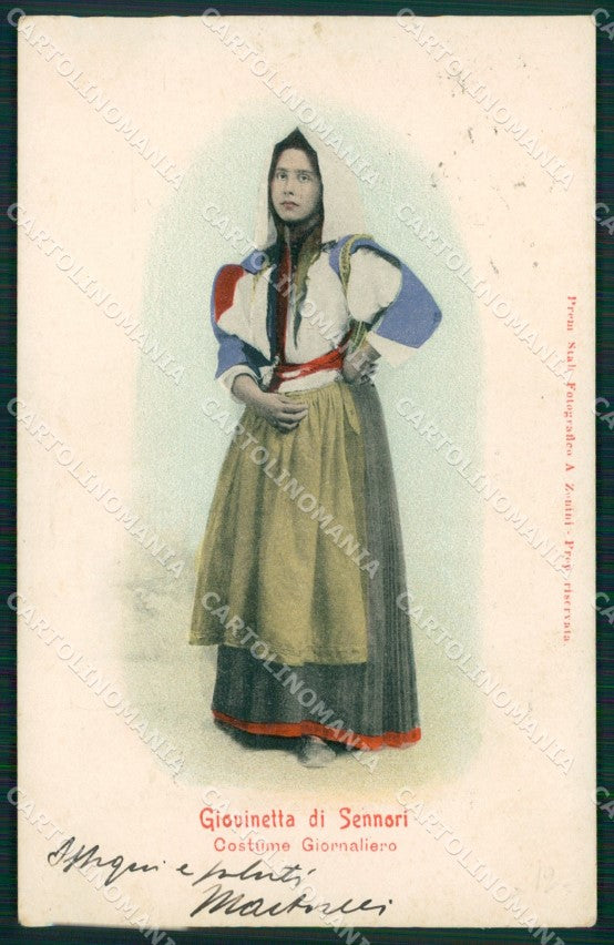 Sassari Sennori Costumi cartolina MT3904 – fronte