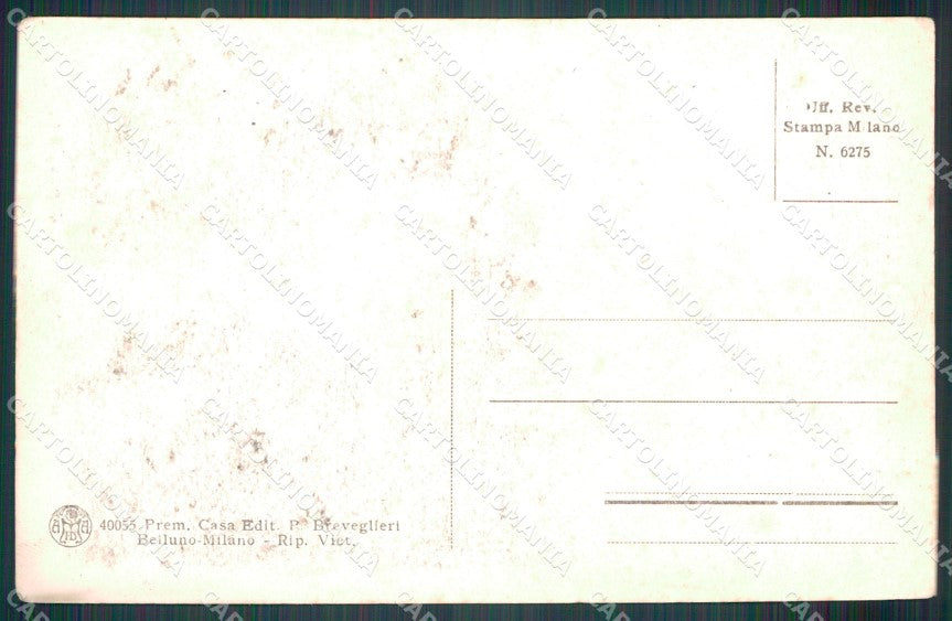 Belluno Perarolo di Cadore Cavallera Costumi cartolina MT3908 – retro