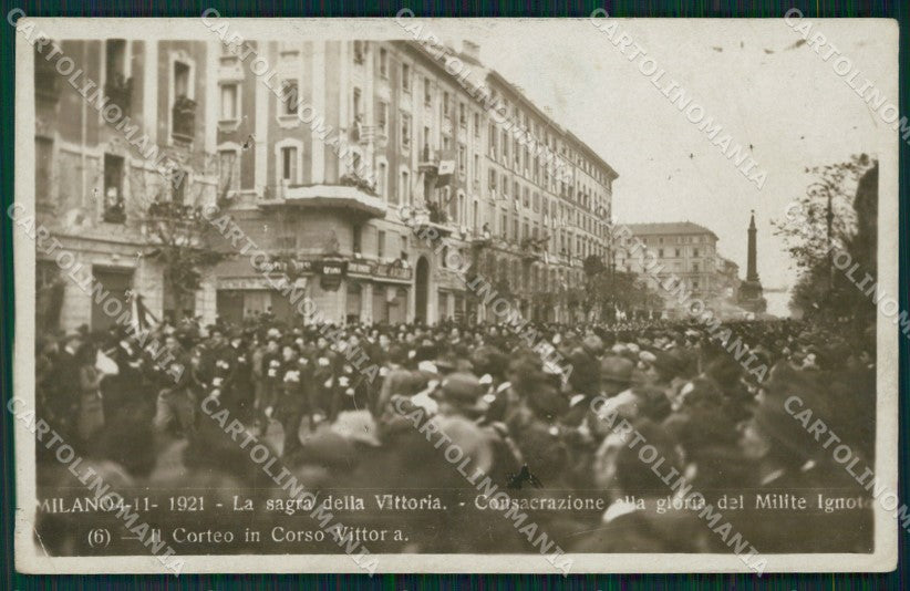 Milano Sagra della Vittoria Militari Foto cartolina MT3912 – fronte