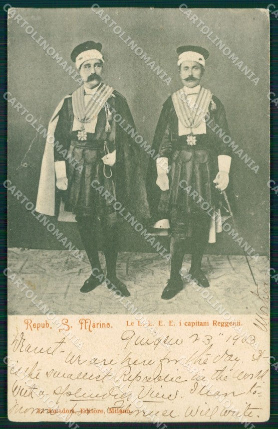 Rimini San Marino Capitani Reggenti cartolina MT3915 – fronte