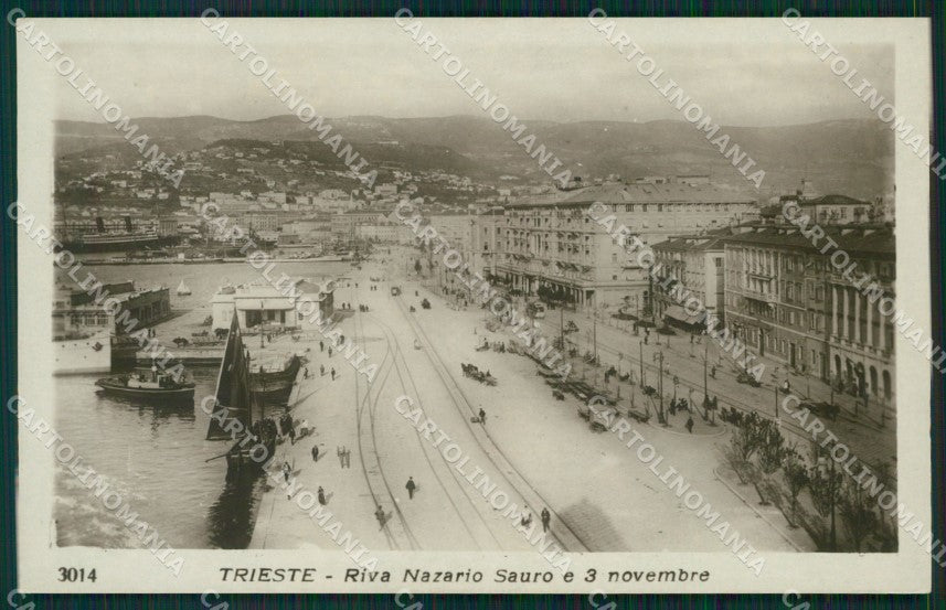 Trieste città Riva Nazauro Sauro Foto cartolina MT3916 – fronte
