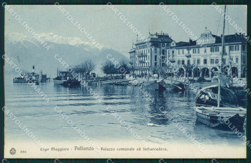 Verbania Pallanza Lago Maggiore Battello Comune cartolina MT3920 – fronte