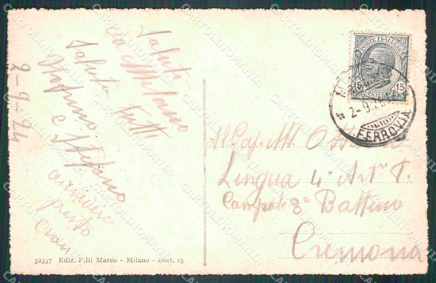 Milano città Via Quintino Sella cartolina MT3927 – retro