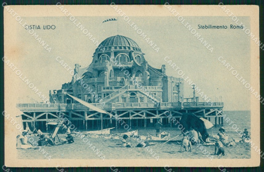 Roma Ostia Lido di Stabilimento Roma cartolina MT3937 – fronte