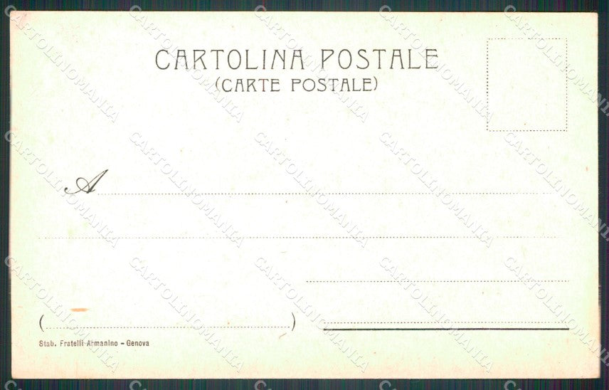 Genova città Porto Barche cartolina MT3938 – retro