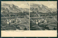 Genova città Porto Sbarco del Carbone Stereo View cartolina MT3942 – fronte