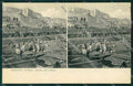 Genova città Porto Sbarco del Carbone Stereo View cartolina MT3943 – fronte