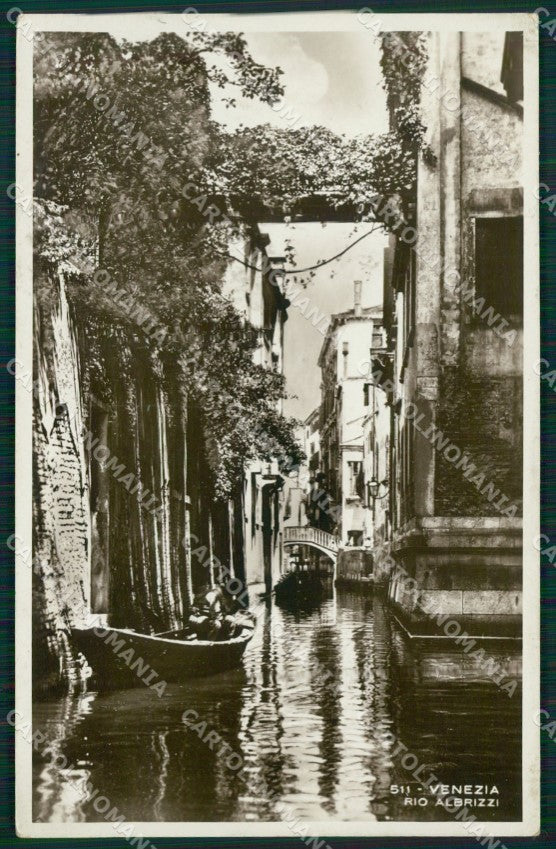 Venezia città Rio Albrizzi Barca Foto cartolina MT3952 – fronte