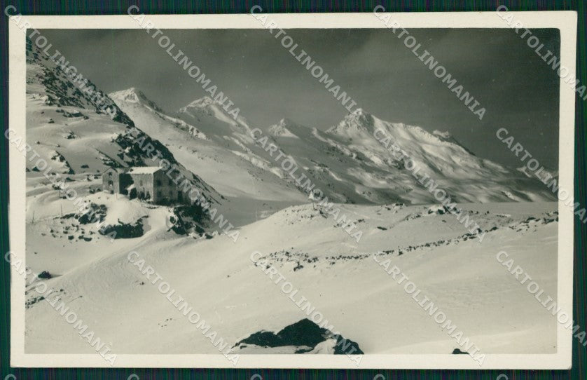 Bolzano Rifugio Similaun Gruppo Alpi Venoste Nevicata Foto cartolina MT3955 – fronte