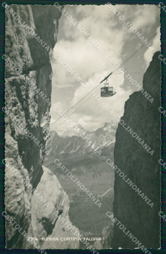 Belluno Cortina Funivia Cortina Faloria Foto cartolina MT3961 – fronte
