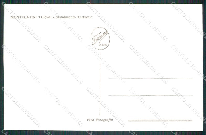 Pistoia Montecatini Terme Stabilimento Tettuccio Foto cartolina MT3966 – retro