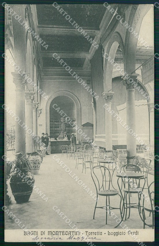 Pistoia Montecatini Terme Stabilimento Torretta cartolina MT3971 – fronte