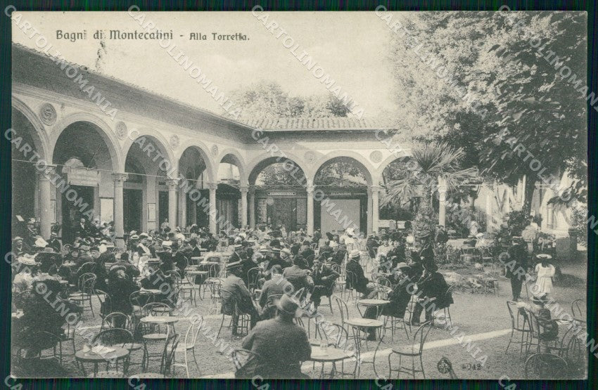 Pistoia Montecatini Terme Stabilimento Torretta cartolina MT3973 – fronte