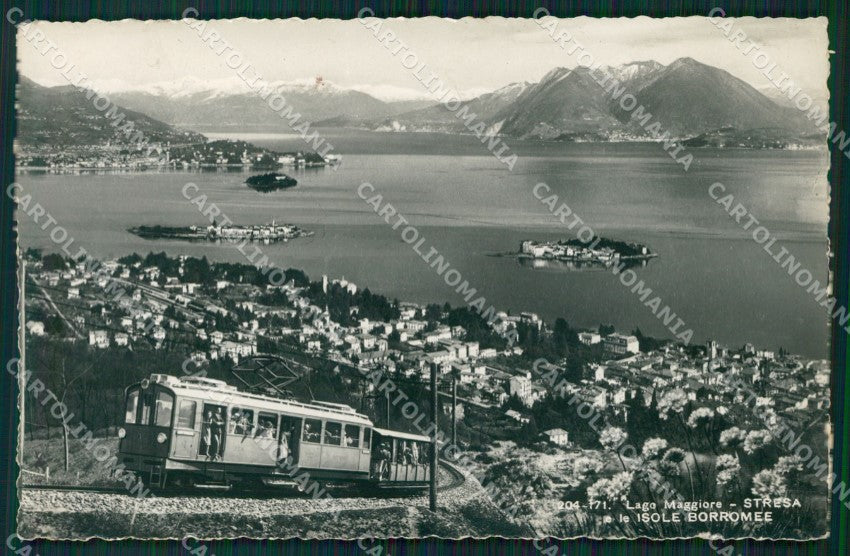 Verbania Stresa Mottarone Lago Maggiore Treno Foto cartolina MT3987 – fronte