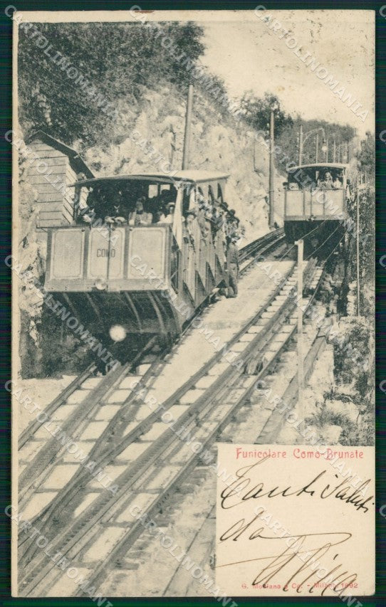 Como Brunate Funicolare cartolina MT3991 – fronte