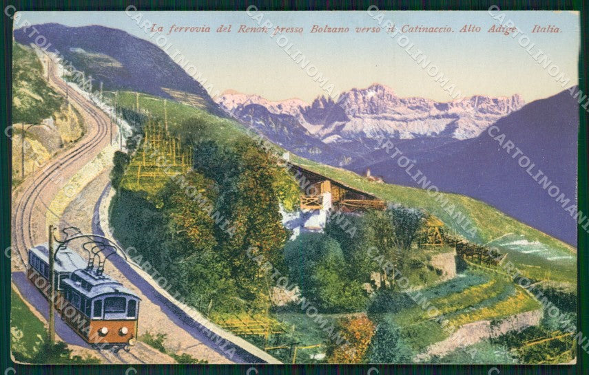 Bolzano Renon Treno Catinaccio cartolina MT4000 – fronte