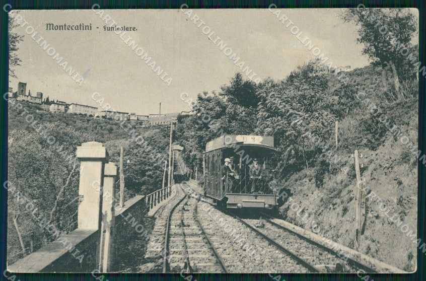Pistoia Montecatini Terme Funicolare ABRASA cartolina MT4005 – fronte