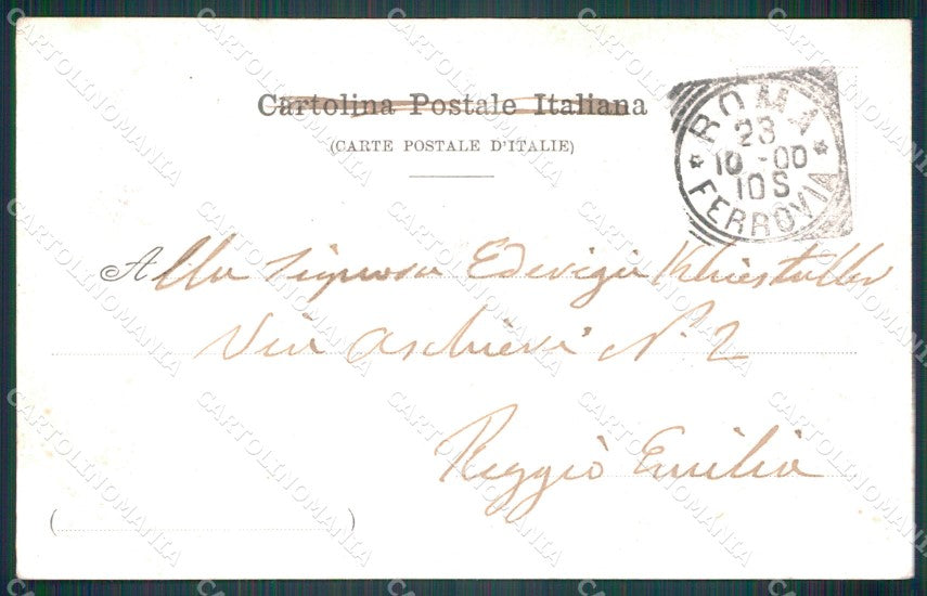 Roma città Stazione cartolina MT4012 – retro