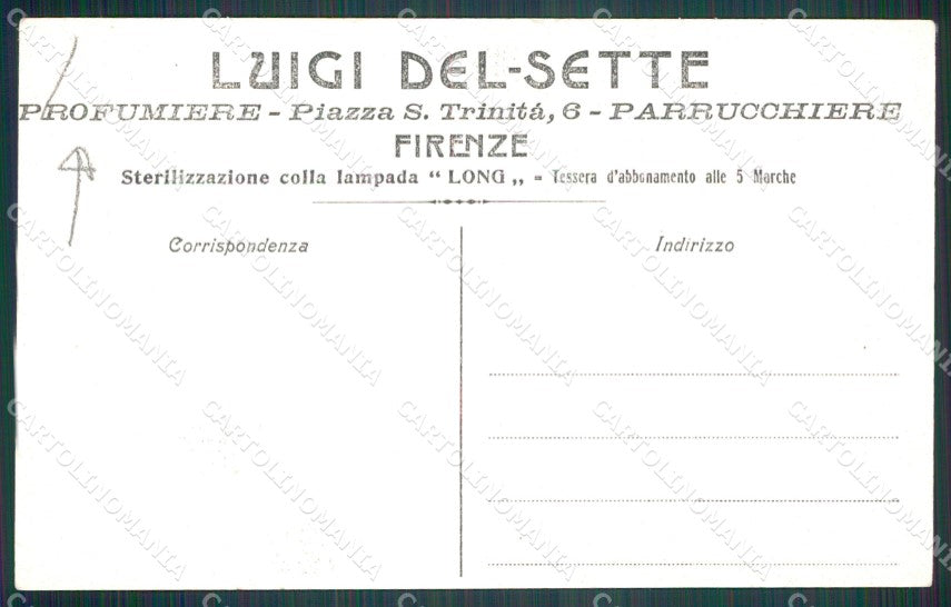 Firenze città Pubblicitaria PIEGA cartolina MT4018 – retro