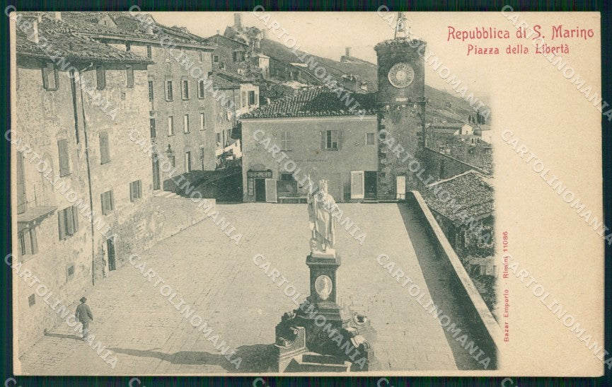Rimini Repubblica di San Marino Piazza della Libertà cartolina MT4029 – fronte