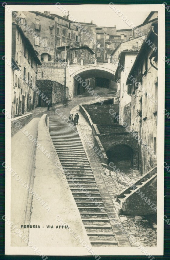 Perugia città Via Appia Foto cartolina MT4031 – fronte