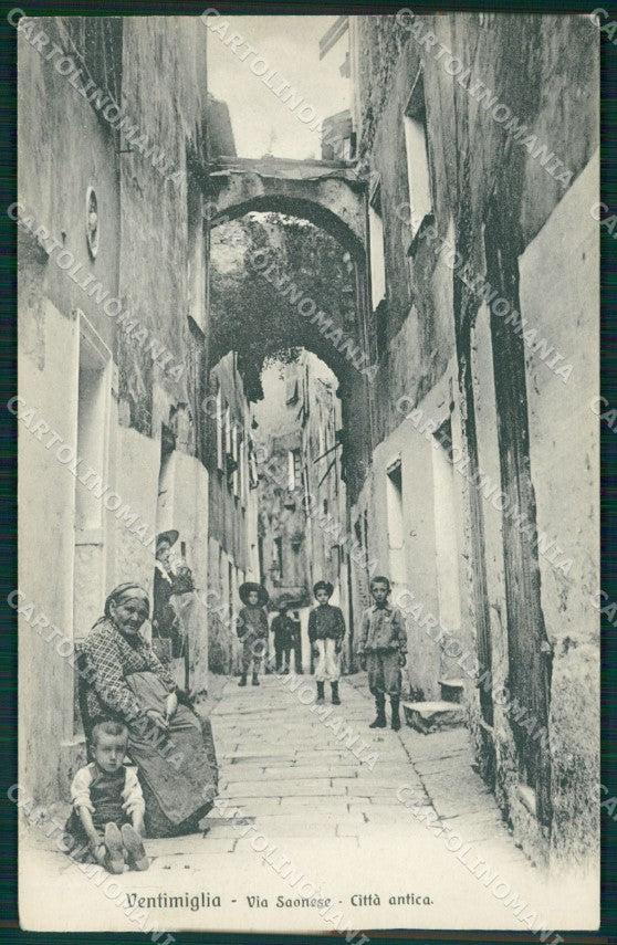Imperia Ventimiglia Via Saonese PIEGHINA cartolina MT4048 – fronte