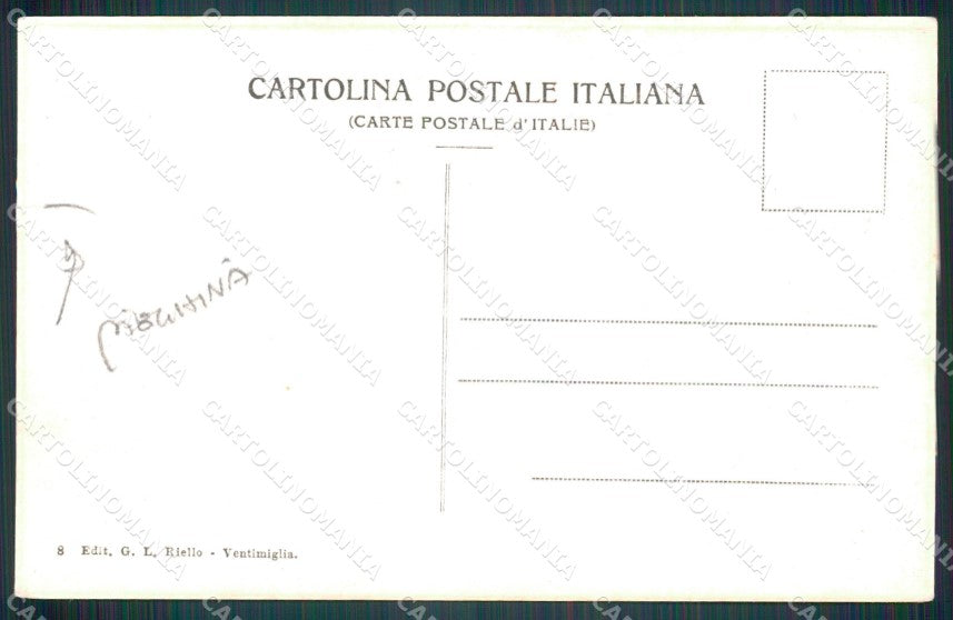 Imperia Ventimiglia Via Saonese PIEGHINA cartolina MT4048 – retro