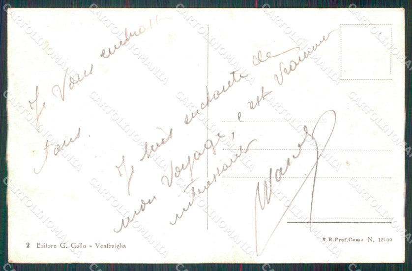 Imperia Ventimiglia cartolina MT4055 – retro