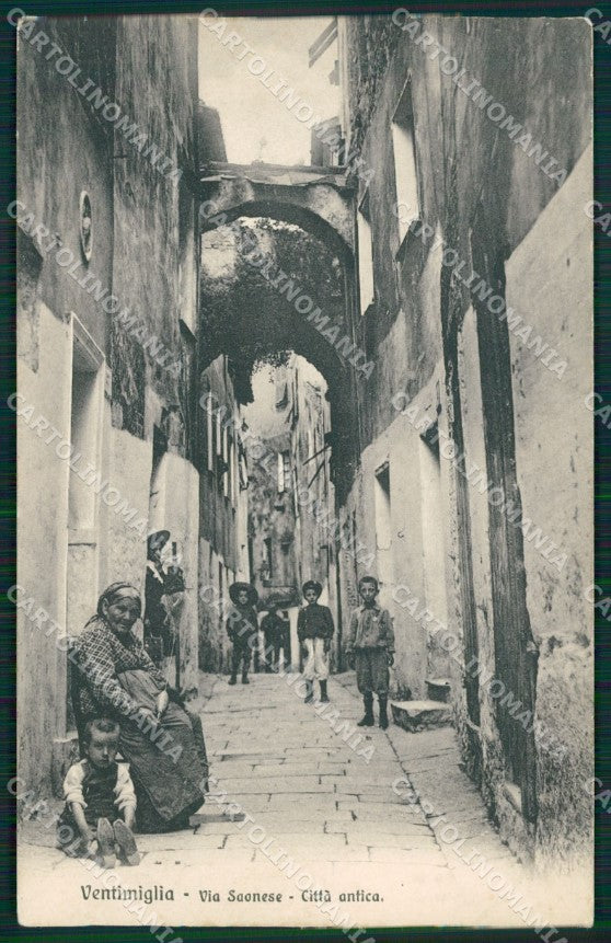 Imperia Ventimiglia Via Saonese cartolina MT4068 – fronte