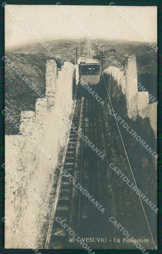 Napoli Vesuvio Funicolare Foto cartolina MT4070 – fronte