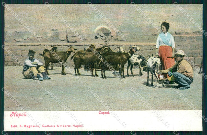 Napoli città Caprai Costumi cartolina MT4074 – fronte