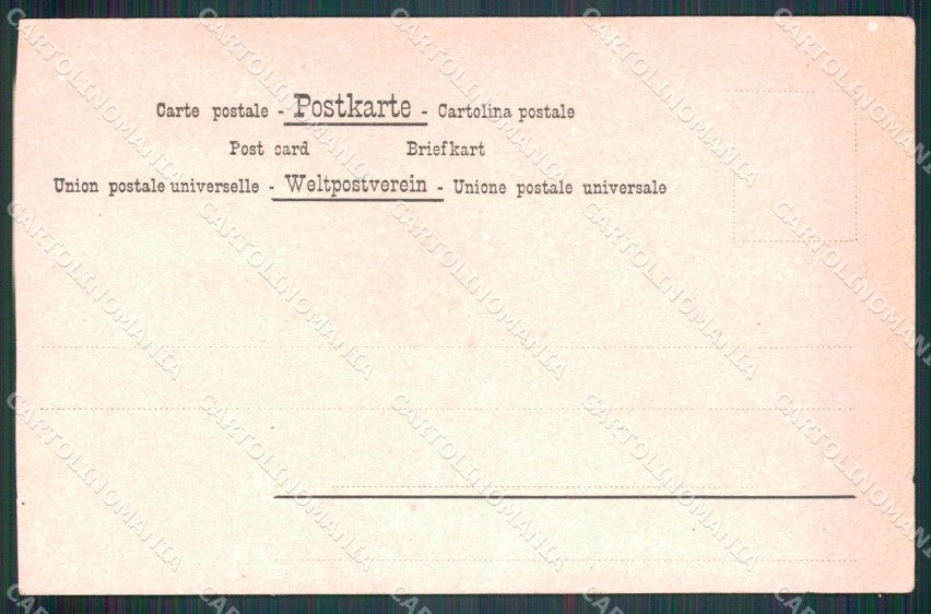 Napoli città Ostricaro di Santa Lucia Costumi Regozino cartolina MT4078 – retro