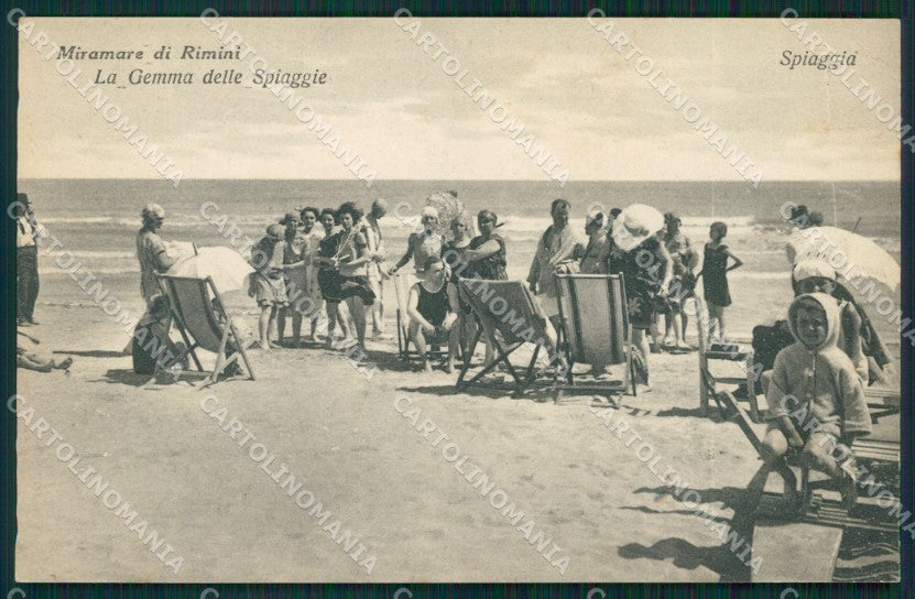 Rimini Miramare di PIEGHINA cartolina MT4096 – fronte