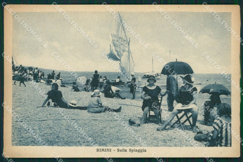 Rimini città Barche cartolina MT4100 – fronte