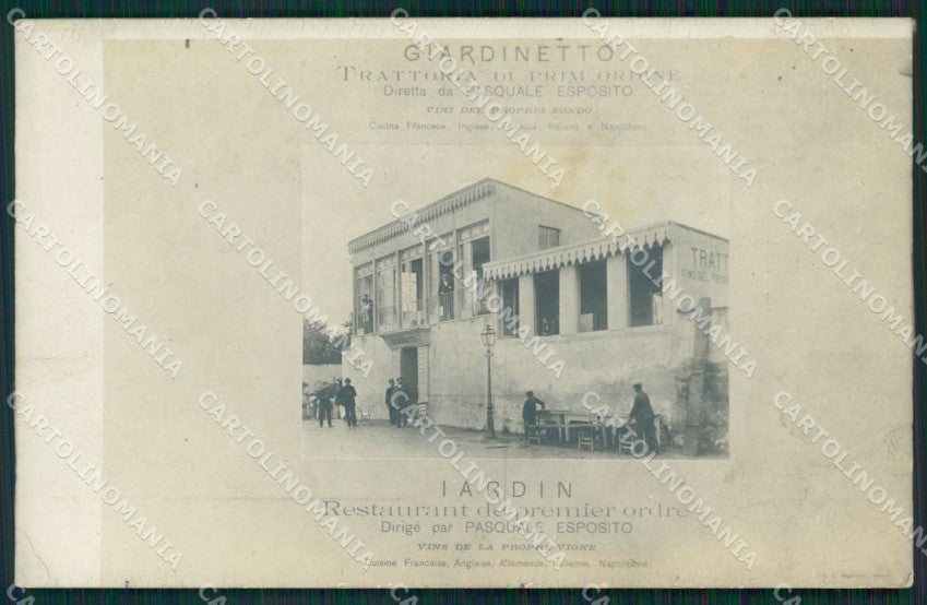 Napoli ? città Trattoria Giardinetto Esposito NPG Foto cartolina MT4112 – fronte