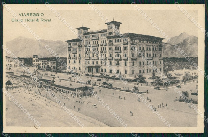 Lucca Viareggio Grand Hotel Royal cartolina MT4127 – fronte
