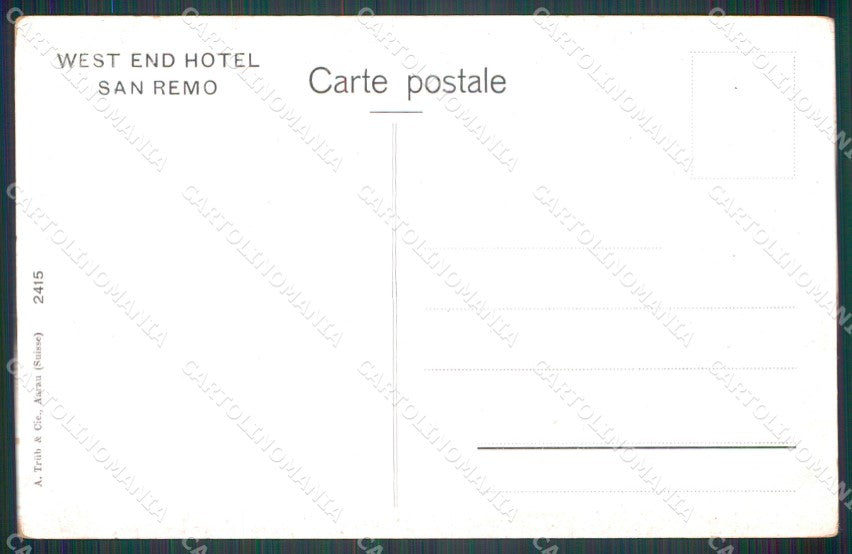 Imperia Sanremo cartolina MT4129 – retro