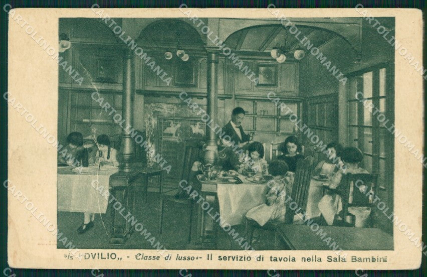 Genova città Transatlantico Duilio PIEGA cartolina MT4140 – fronte