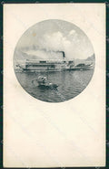 Verbania città Lago Maggiore Battello Francia cartolina MT4146 – fronte