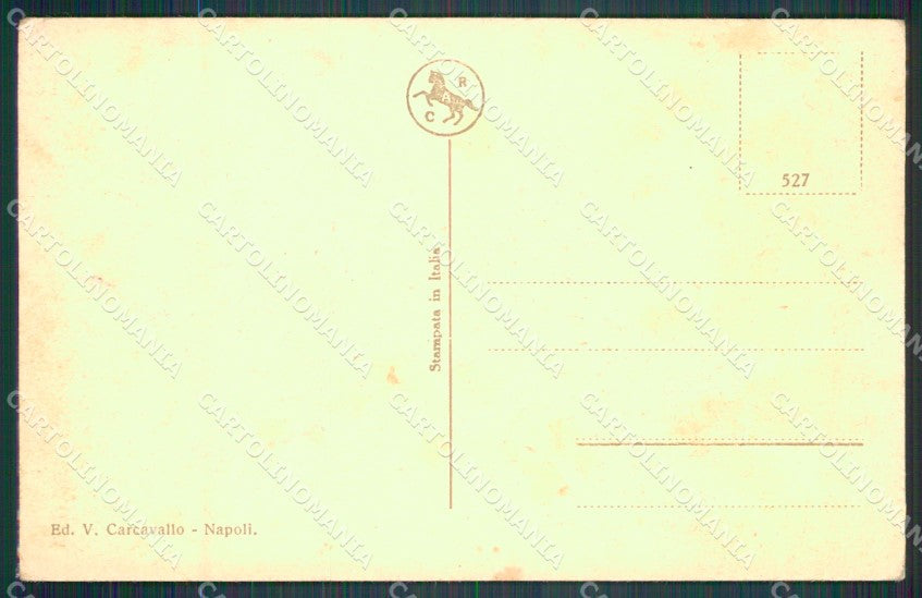 Napoli città Via Roma Auto Carrozze cartolina MT4160 – retro