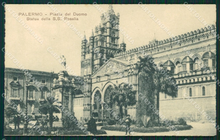 Palermo città Piazza Duomo cartolina MT4163 – fronte