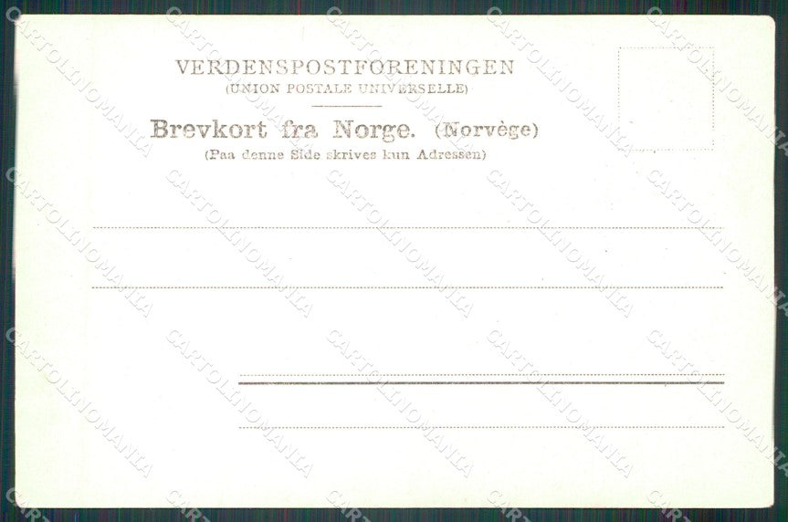 Norvegia Odda cartolina MT4168 – retro