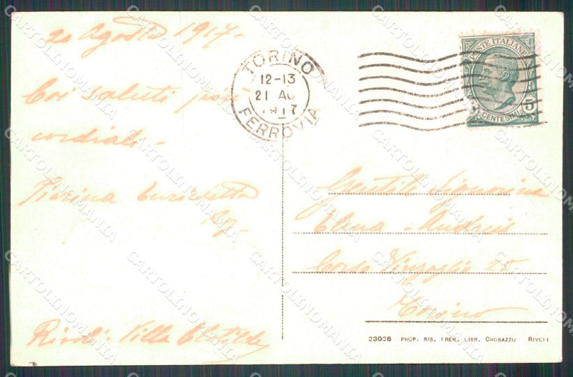 Torino Rivoli Torinese Castello Reale cartolina MT4202 – retro
