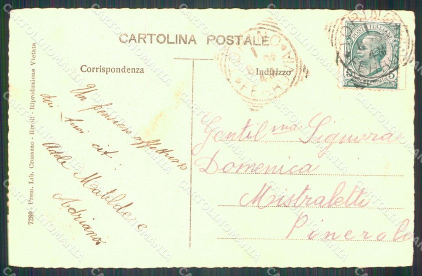Torino Rivoli Torinese Castello Reale cartolina MT4203 – retro