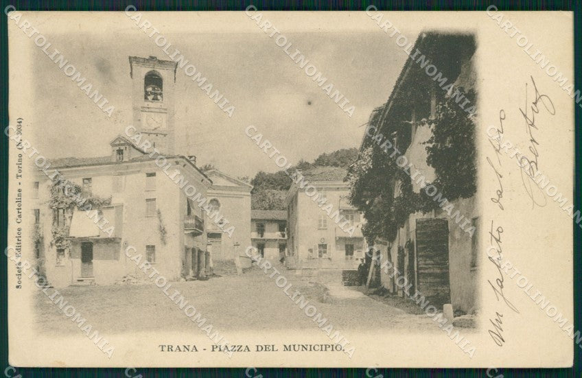 Torino Trana Piazza del Municipio cartolina MT4226 – fronte