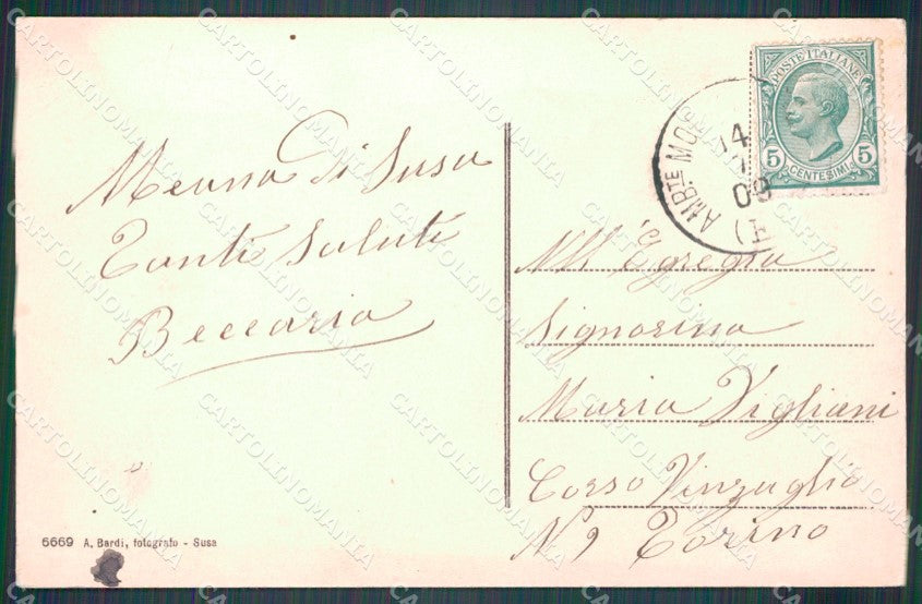 Torino Meana di Susa cartolina MT4262 – retro