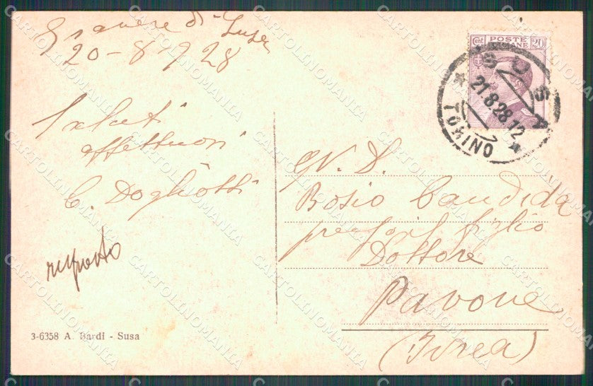 Torino Gravere cartolina MT4264 – retro